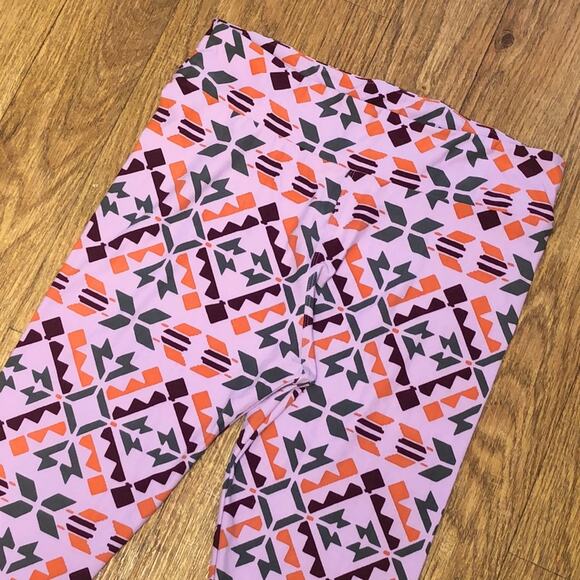 LuLaRoe Pants - NWOT LuLaRoe Purple Green Orange Maroon Arrow Aztec Tall and Curvy Leggings